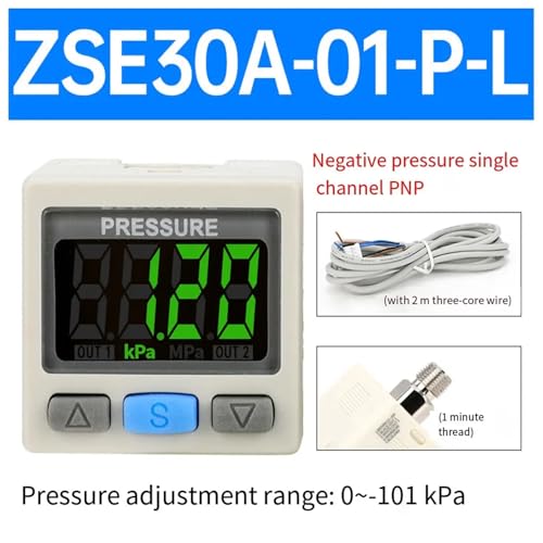 Vanne pneumatique vide de précision avec pressostat RC 1/8 - 6