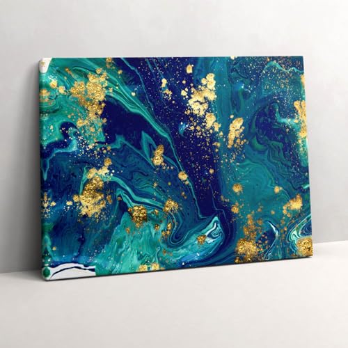 Murale d'art abstrait de haute qualité toile 80x60cm Wallfluent luxe