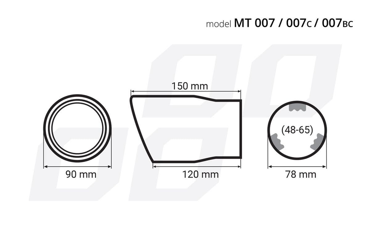 AMiO 02193 Embout d'échappement