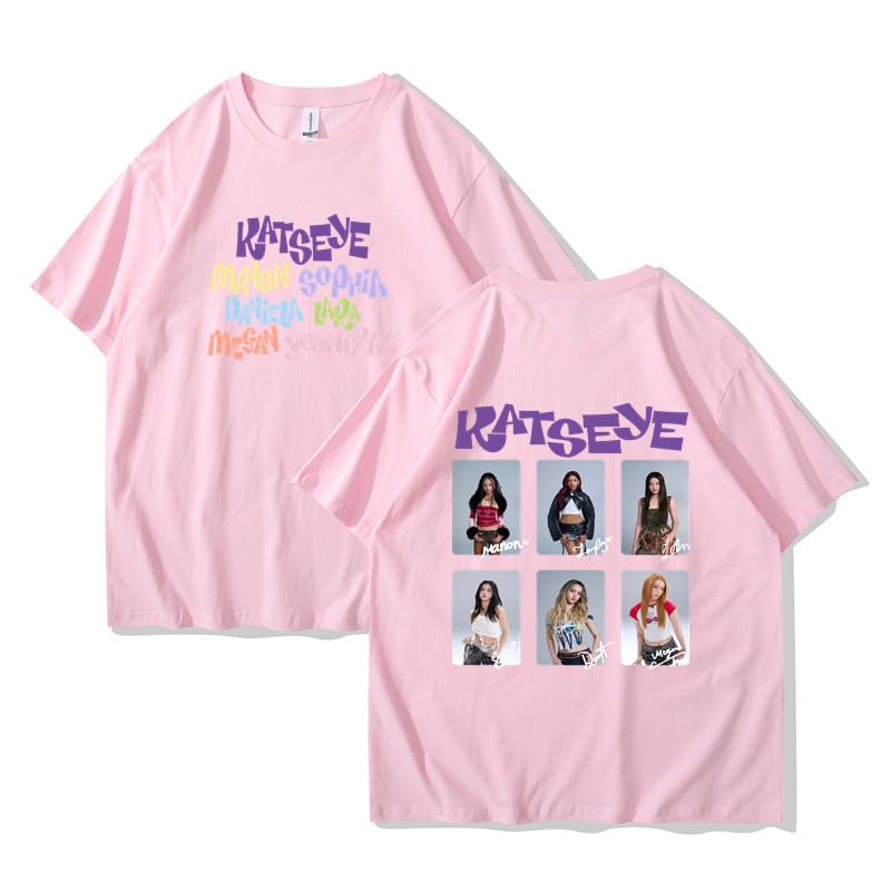 Katseye Kpop Short Sleeve Top TShirt Tee for Men Women Boys Girls-T0002
