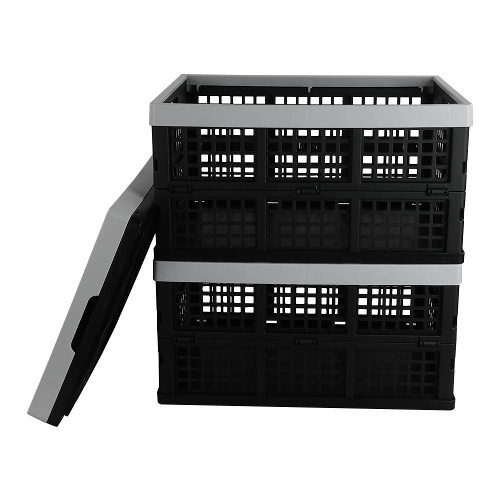 KEEEPER Bac De Rangement Plastique à Roulettes 52L