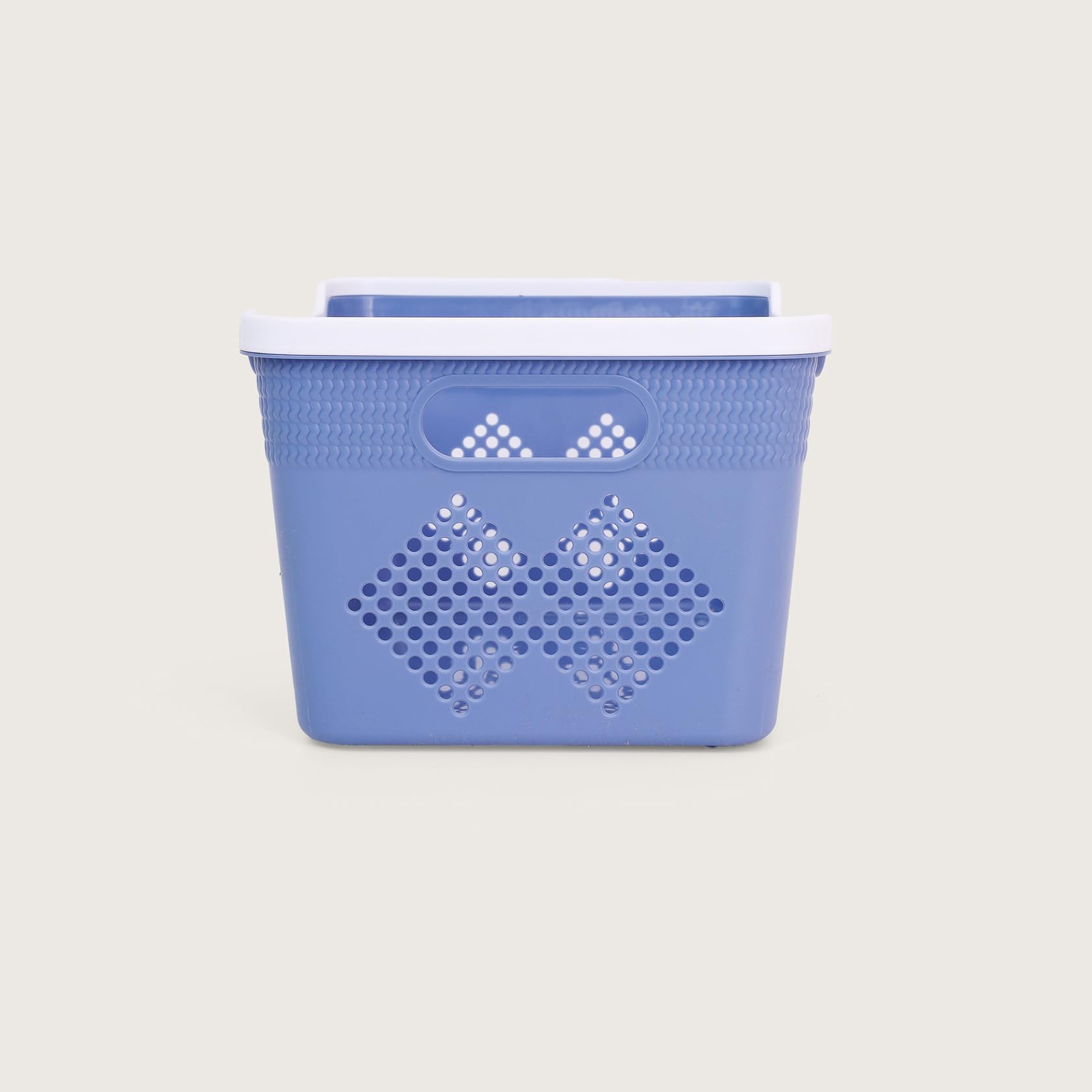 HOME 360 Plastic Storage Baskets | Set of 4 | Multipurpose Organizer Bins | Ideal for Kitchen, Bathroom, Office & Home Use | Durable & Lightweight Plastic Bins for Shelves & Closets 2