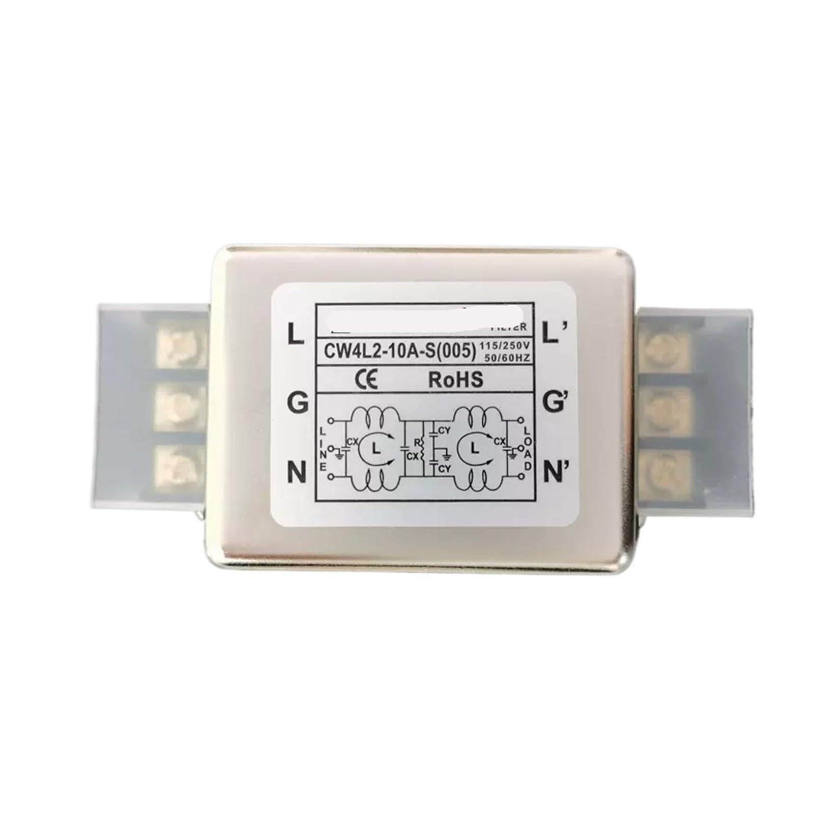 WBBAYDRFR CW4L2-3A/6A/10A/20A/30A-S-005 Terminal Single-Phase 220V servo Power Filter Double-Stage AC(CW4L2-10A -S -005 terminal)