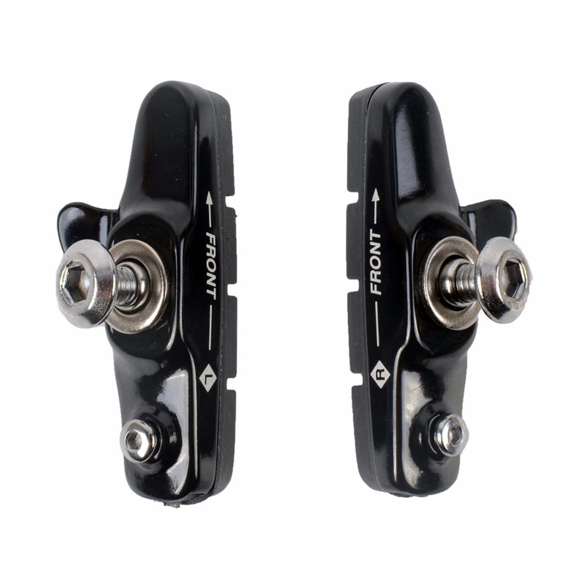 HOUSON 2PCS Aluminum Brake Pads for Road Bike Cantilever Brakes - Low Noise, Water Drainage & Wear-Resistant - Universal for Road Bikes and Fixie Bikes
