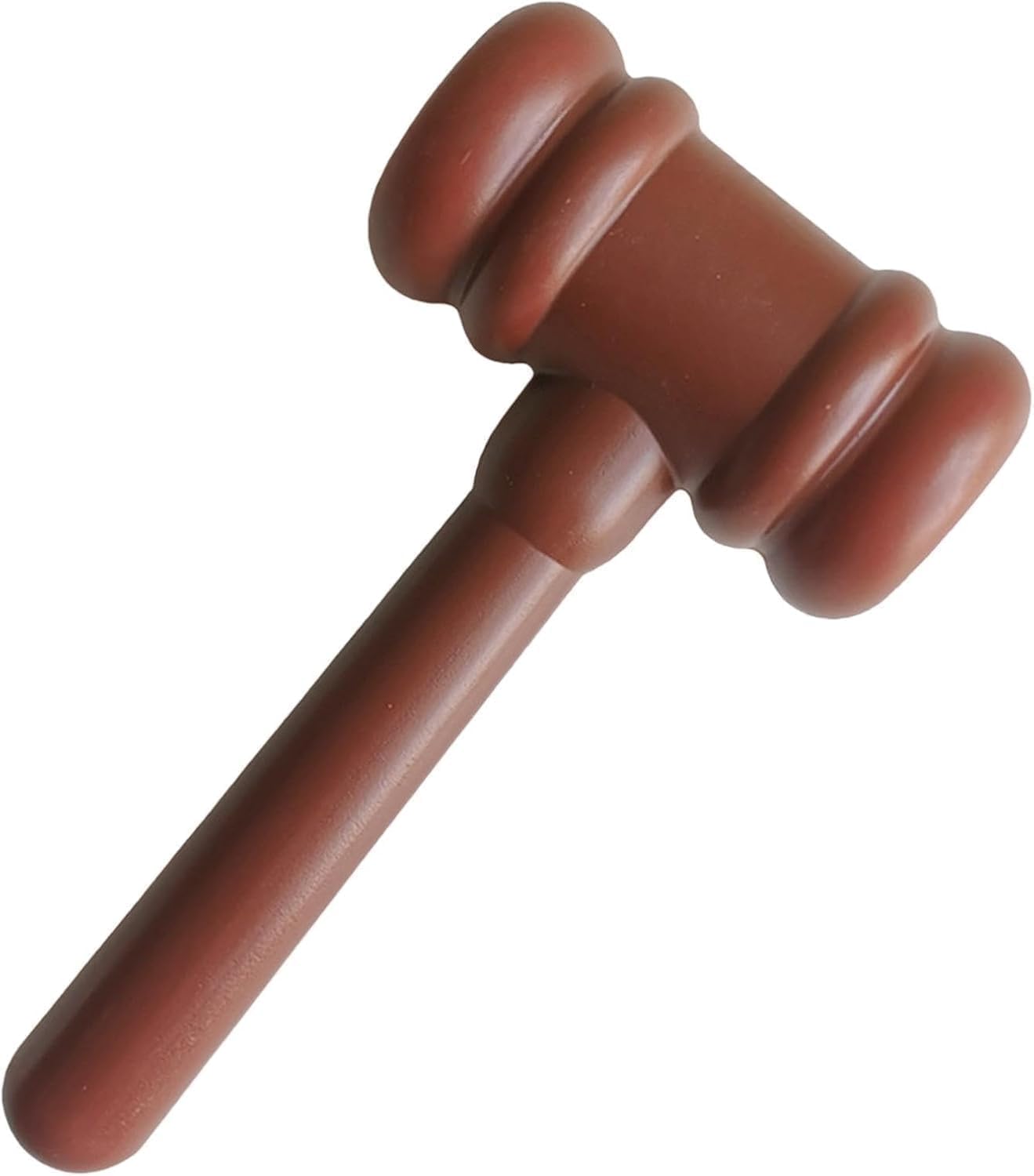 Brown Cartoon Judge Hammer Cute Courtroom Costume Accessory Playful Justice Hammer Perfect Props for Cosplay Role Play and Courtroom Events