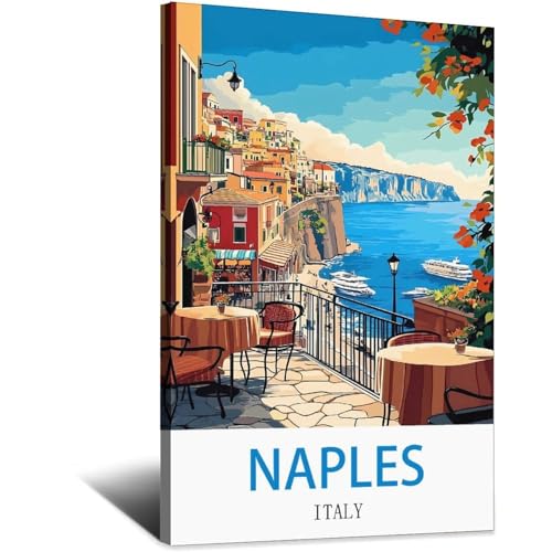 Naples Italie impression vintage pour revivre vos plus beaux souvenirs de voyage