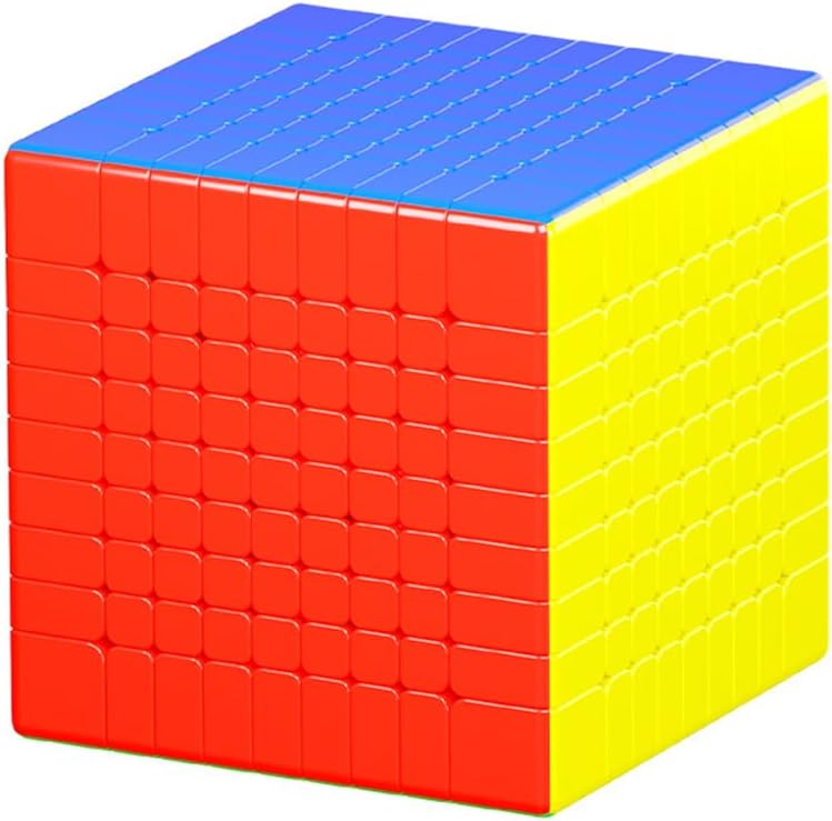 9x9x9 競技用キューブ 9x9 ステッカーレス 世界基準配色 脳トレ 知育玩具 90x90x90mm コレクション ディスプレイ