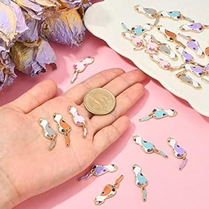 Kitbeads 35pcs Mixed Colors Enamel Cat Charms Kawaii Animal Cartoon Kitten Charms Sitting Cat Pet Charms for Jewelry Making Bracelets Bulk  Cucciolini Doodles Kitbeads 35pcs mixed colors enamel cat charms kawaii animal cartoon kitten charms sitting cat pet charms for jewelry making bracelets bulk   cucciolini doodles