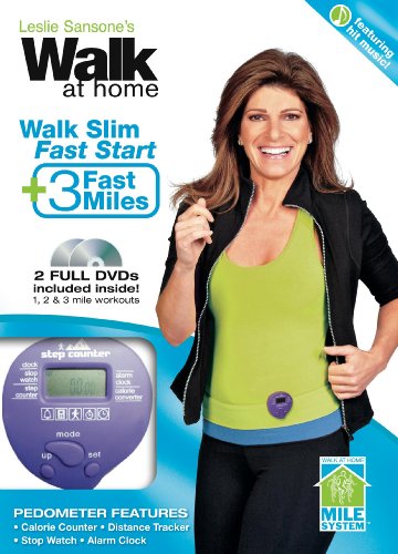 Leslie Sansone: Walk Slim: Fast Start - 3 Fast Miles Kit w/ Pedometer