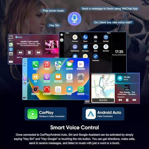Radio para auto 6.8 pulg, pantalla táctil Android 14 miniatura 3