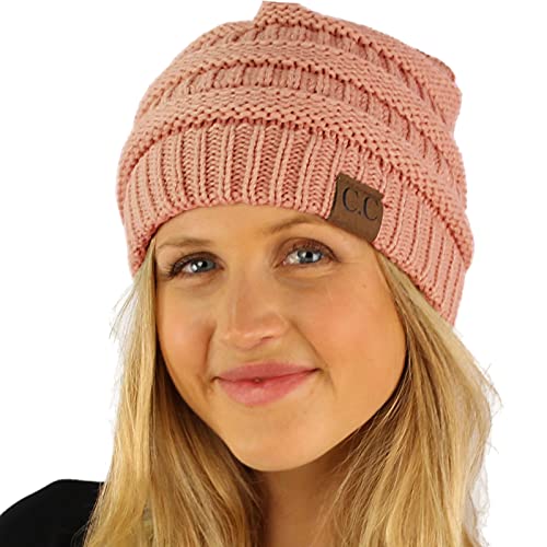 Image of Hatsandscarf CC Exclusives Solid Color Beanie Tail Hat for Adult (MB-20A)