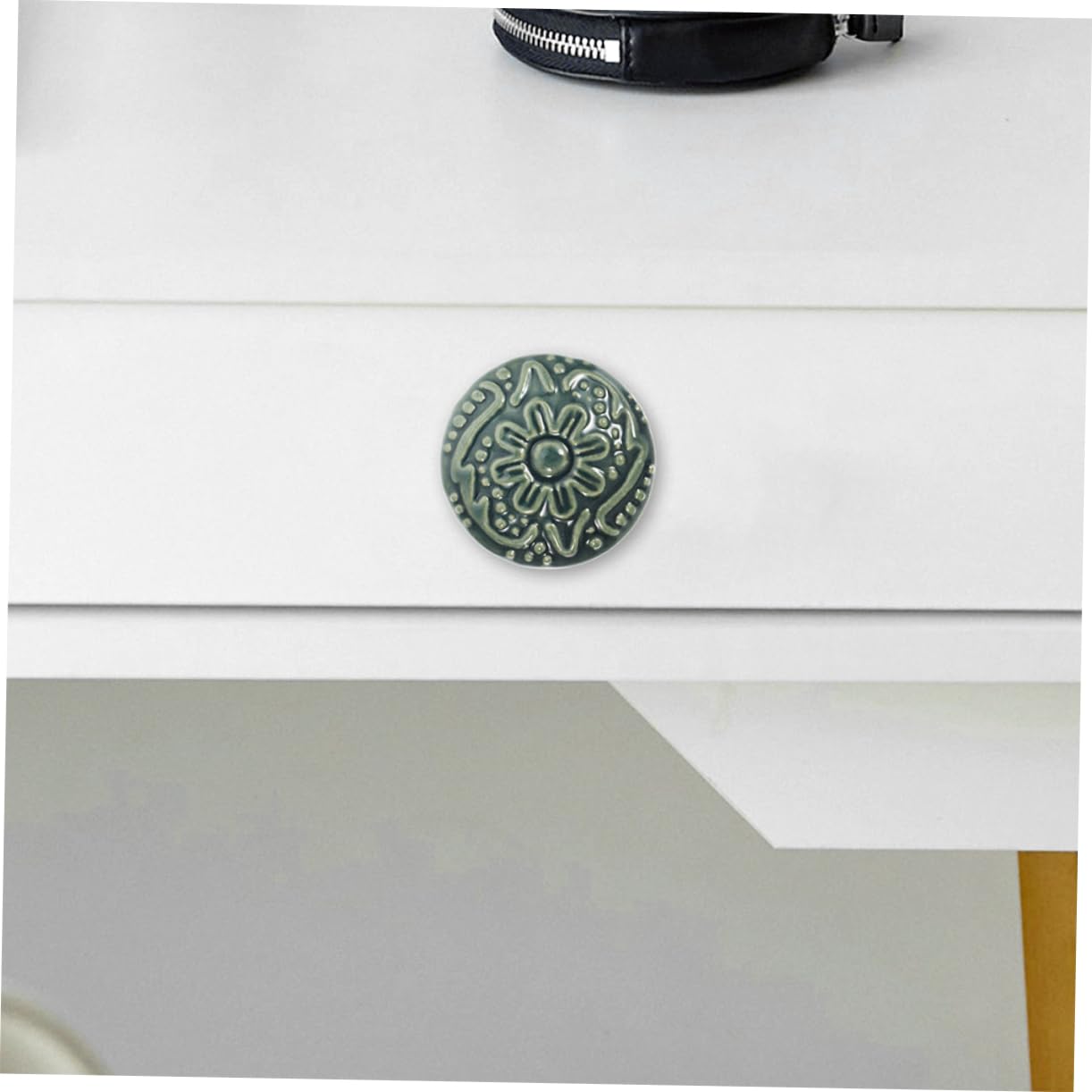 Mikikit 40pezzi Pomelli Ceramica Per Armadi Maniglie Decorative Per Mobili Stile Retro Facile Installazione Sfumato Perfetti Per Casa e Ufficio