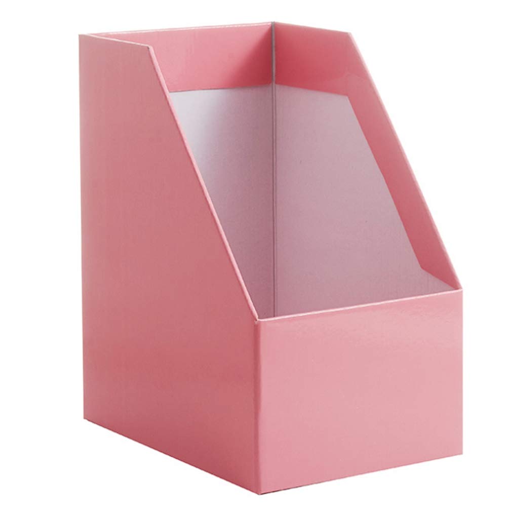 Dawafit Kraft Paper Magazine Rack Bookend Book Stand File Holder Foldable Documents Organizer Office Storage Rack