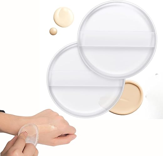 KIDWILL Makeup Buddy Beauty Blender for Face Makeup, Reusable Transparent Silicone Makeup Sponge with Silk Handle, Multi-U...