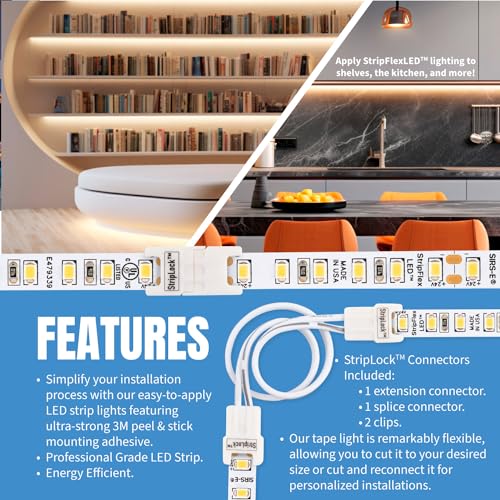 Tira de LED flexible SIRS-E 2700K 10 m 120 LEDs/m miniatura 4