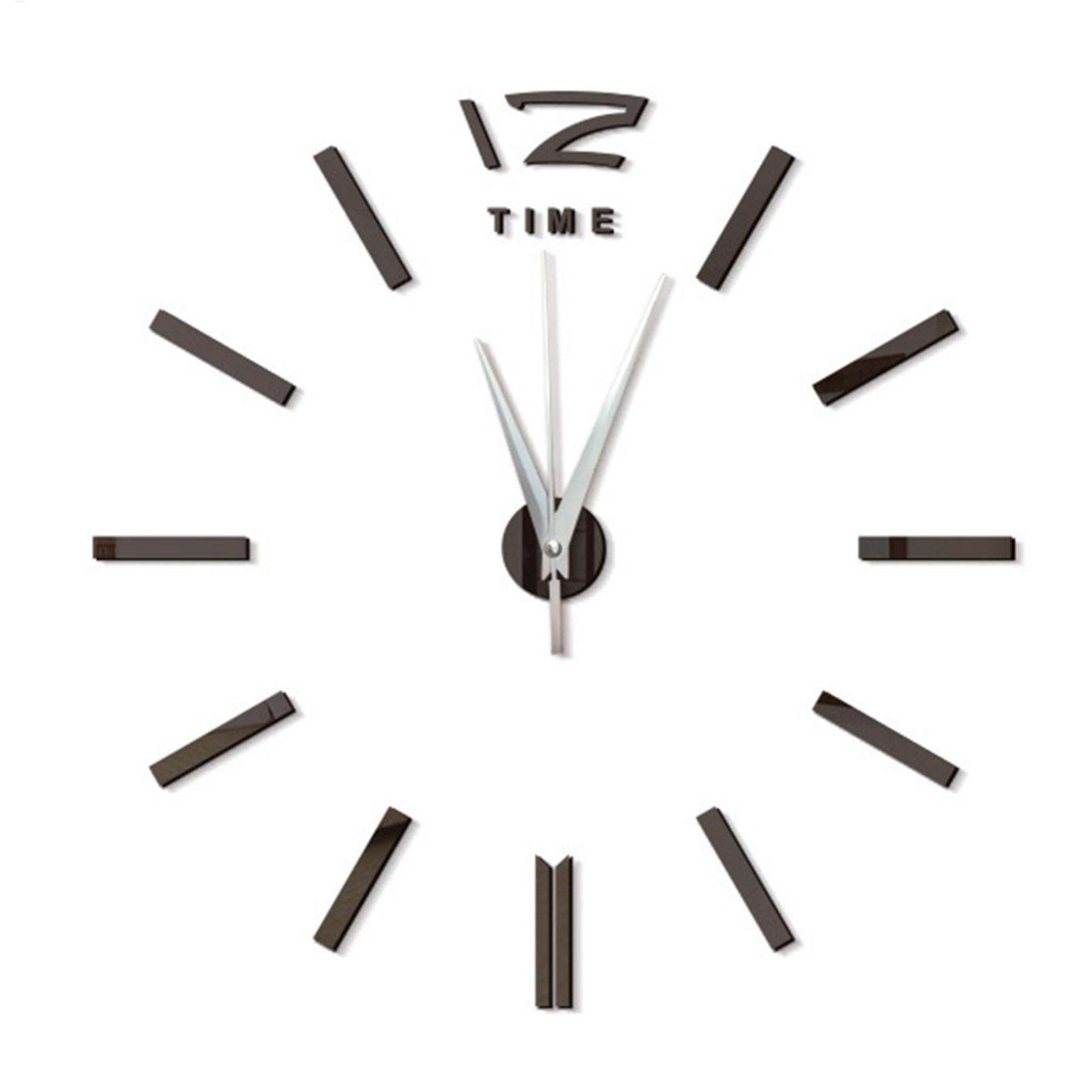 Reloj de pared , reloj de pared sin marco, adhesivo acrílico , números romanos, kit de piezas de reloj de pared de arte moderno, diámetro de 60 cm, decoración del hogar para sala de estar y