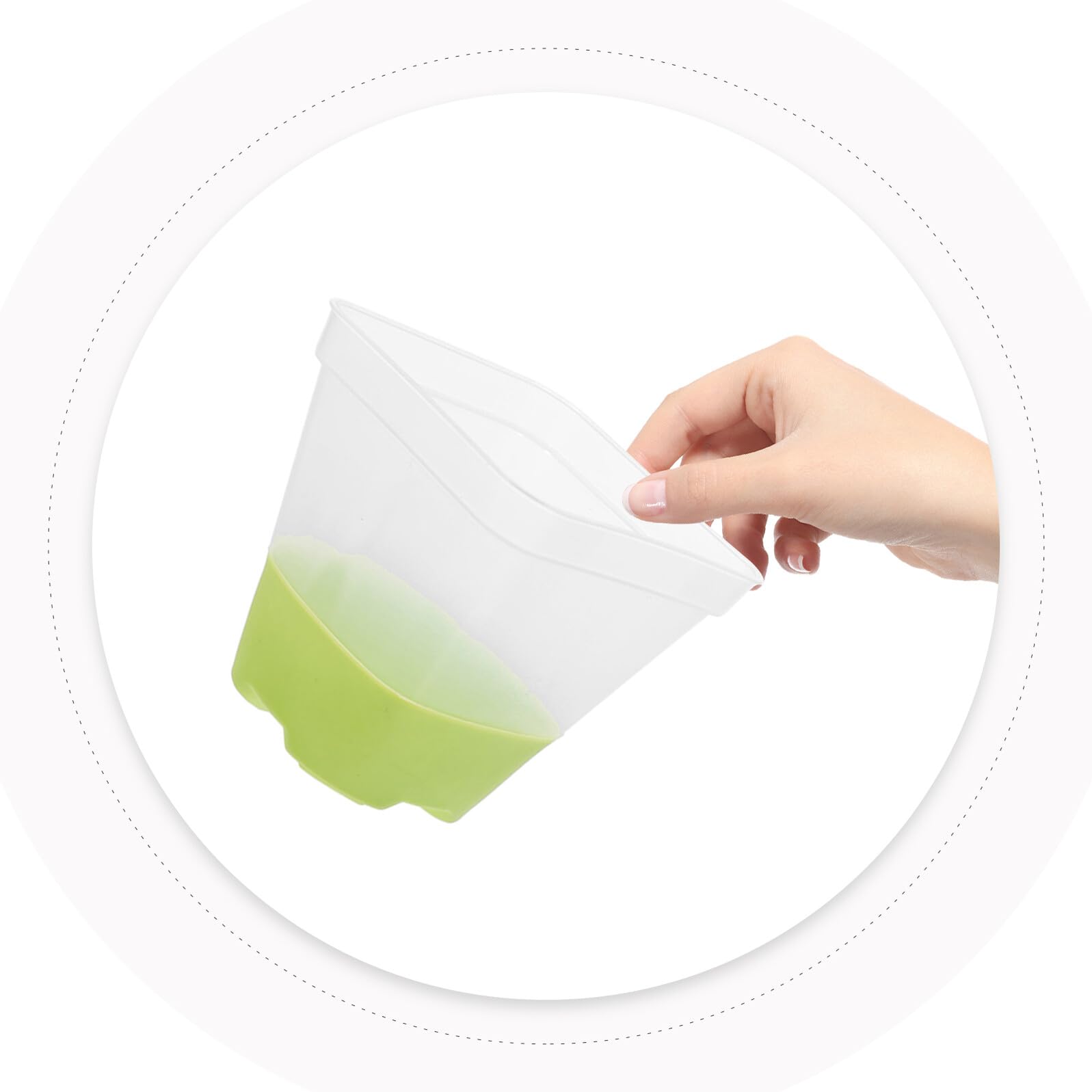 VALICLUD 18 Godets Carrés Transparents en Silicone Souple avec Drainage – Pots de Pépinière Réutilisables 76 CM pour Semis en Serrage Herbes Aromatiques et Plantes Succulentes