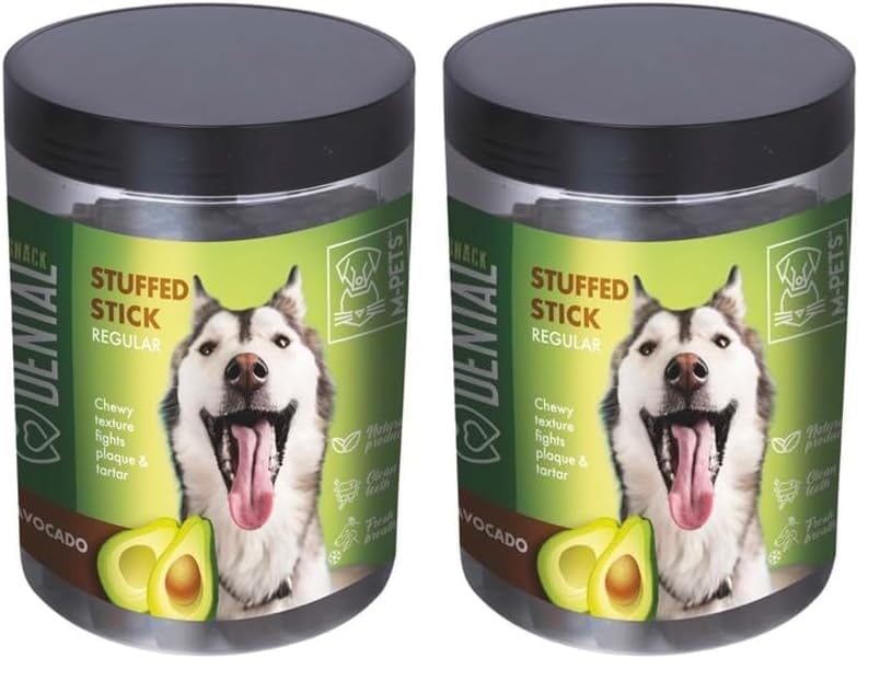 M-PETS DENTAL SNACK AVOCADO STUFFED STICK REGULAR ÖDÜL 400GR (2 paketi)