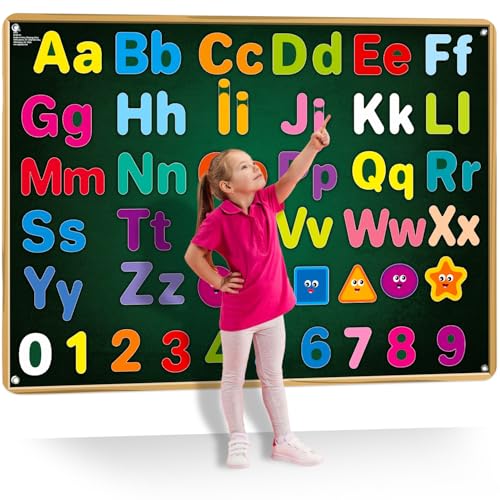 QUOKKA ABC Felt Board for Kids 3-5 Years Old - Social Emotional Preschool Learning Activities for Ages 2-4