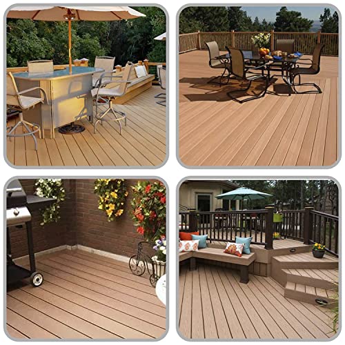 100 Stück WPC Clips 6mm Versteckte Befestigung Abstandshalter Clip aus Kunststoff für WPC Terrassendielen Terrassenclips mit Schrauben für die Verschraubung von Dielen