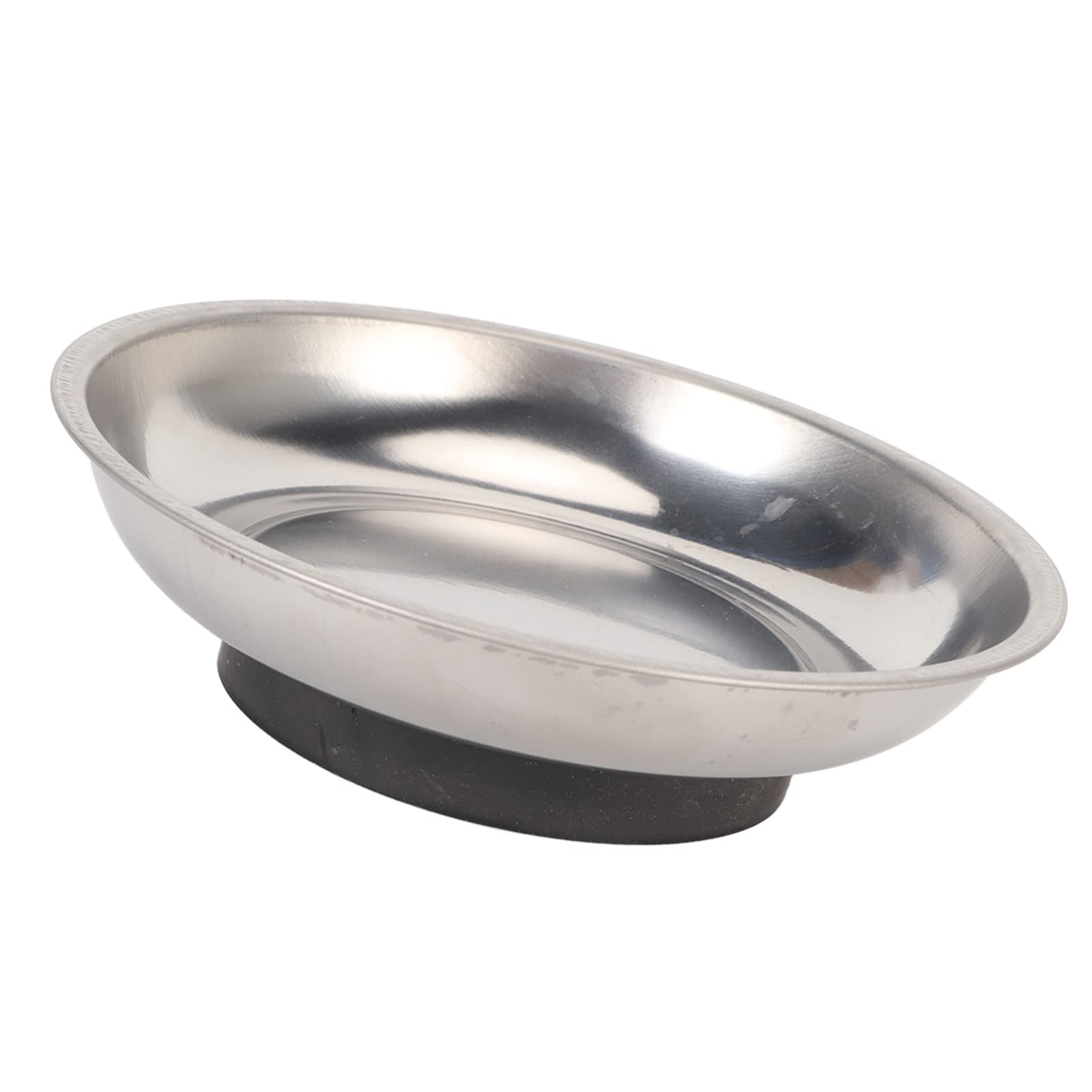 Magnetic Pin Dish, Smoothing Strong Magnet Stainless Steel Magnetic Pin Bowl for Sewing (Round(4.3x1.2in))