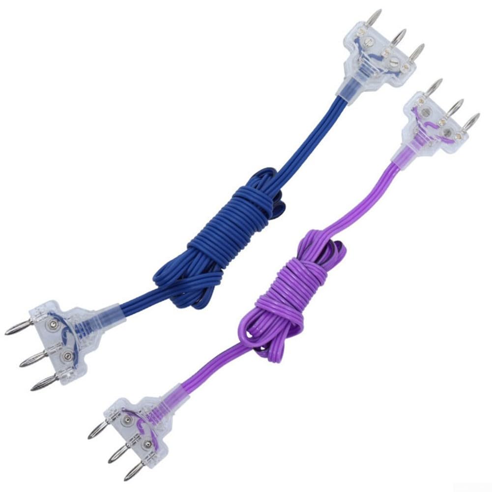 Cordon de corps pour clôture Epee, gaine en PVC, câble conducteur flexible de 1,8 m avec noyau en cuivre conçu pour une transmission stable du signal (bleu)