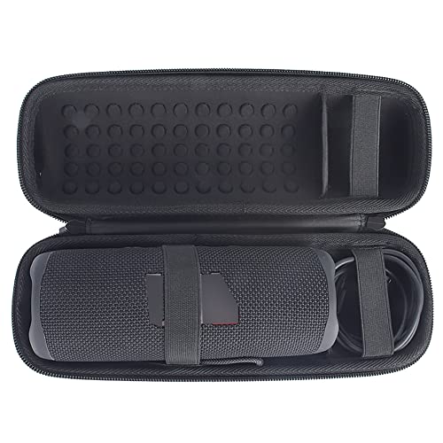 CRUVURBI Hard EVA Case for JBL Flip 6 Bluetooth Speaker Portable Carrying Protective Cover Audio Storage Bag Box (Black)