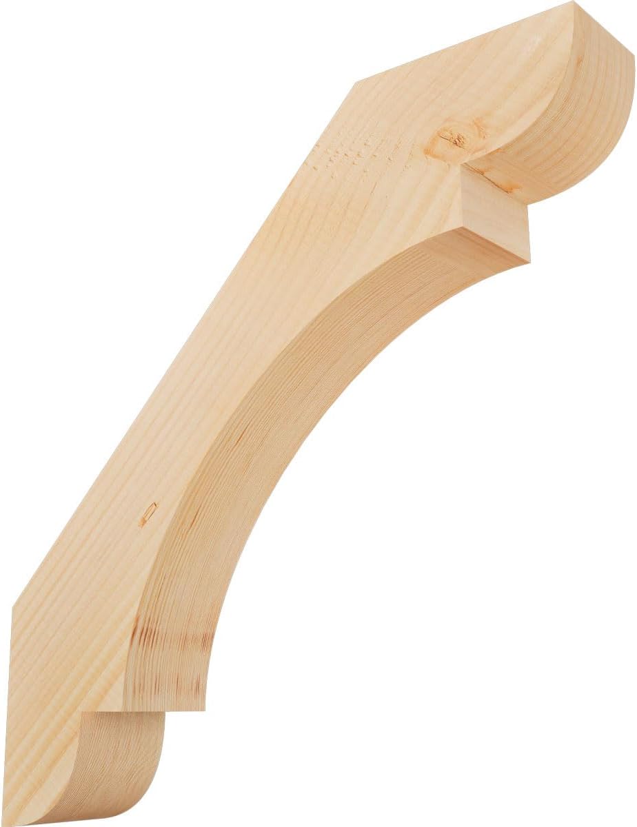 Ekena Millwork BRC04X20X20OLY00SDF 3 1/2"W x 20"D x 20"H Olympic Smooth Knee Brace, Douglas Fir