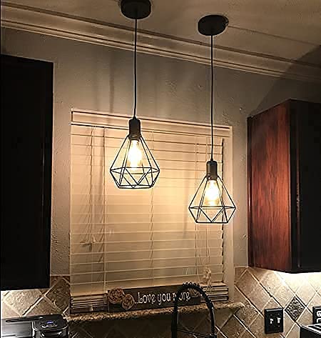 Jose2015 CAGECEILINGLIGHT Pendant Lighting Hanging Light Fixture Flush Mount Ceiling Cage Pendant Light thumb #5