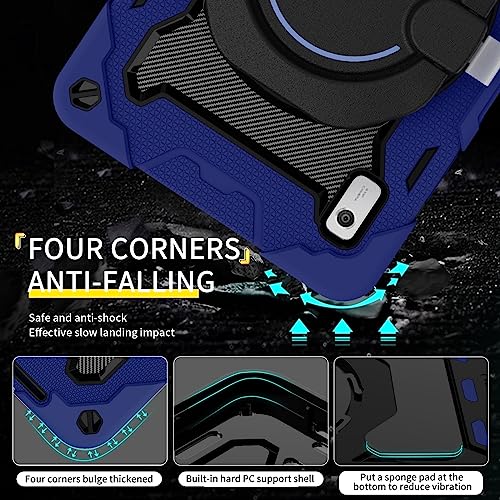 Coque Lenovo Tab M9 Bleue Antichoc avec Support Rotatif Intégré - 5