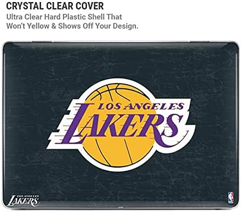 Skinit Case + Skin Compatible with MacBook Air 13in (2020) - Officially Licensed NBA Los Angeles Lakers Black Primary Logo Design
