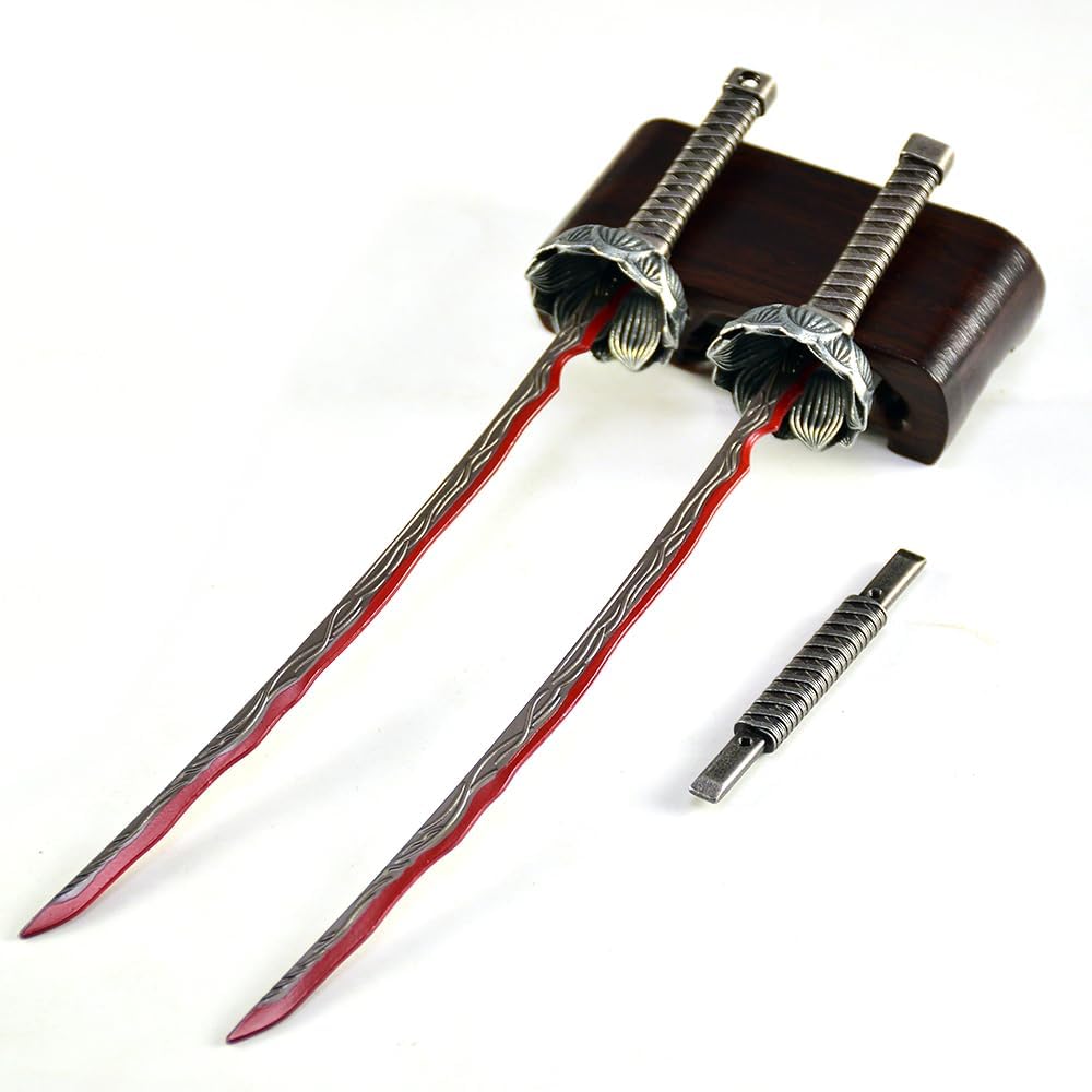 Superbuybox Game Elden Ring DLC Nightreign Eleonora's Poleblade Twinblade Sword Katana Giftbox Martial Arts Game Collection Gift Desk Decor w/Display Stand