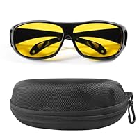 Flaconi Motorrad-Nachtfahrbrille,Nachtsichtbrille für Autofahrer,Nachtbrille zum Autofahren,Brille für Nachtfahrten,Anti Blend Brille,Nacht Brille Auto,Geeignet für Motorrad,Fahrrad,Auto,Rennsport