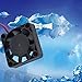 Ventola di Raffreddamento Senza spazzole - DC 12V 4CM 2 Pin 2 Linee 4500 Giri/min. Scheda Grafica VGA Senza spazzole Ventola di Raffreddamento in plastica per Computer Portatile - Nero
