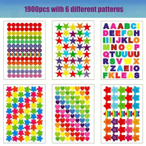 Yaogg DFR723 1900 Pcs Star Stickers thumb #1