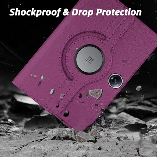 Image of TGK 360 Rotatable Smart Flip Case Cover for OnePlus Pad 2 12.1 inch Tablet (Purple)