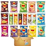 Exotic Asian Lay'sChips Crispy Asian Potato Chips from China Taiwan Mixed Variety Pack (8 Packs)