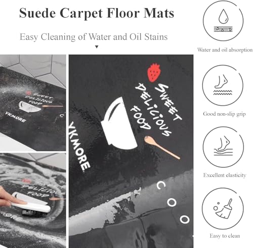 Tapis de cuisine antidérapant et imperméable grand format lavable en machine - 5