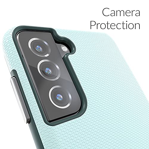 Image of Crave for Galaxy S21 Plus Case, Shockproof Protection Dual Layer Case for Samsung Galaxy S21 Plus, S21+ 5G (6.7 inch) - Aqua