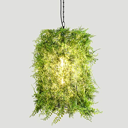 Lámpara Colgante de Hierro forjado con acabado creativo y detalles vegetales E27