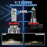 D-Lumina H8/H11 LED Headlight Bulb Canbus Error Free 110W 16000LM,CPS Chip 6000K 500% Bright,Thick Copper Tube Cooling,LED Lamp Lights,2 Pcs - Image 4