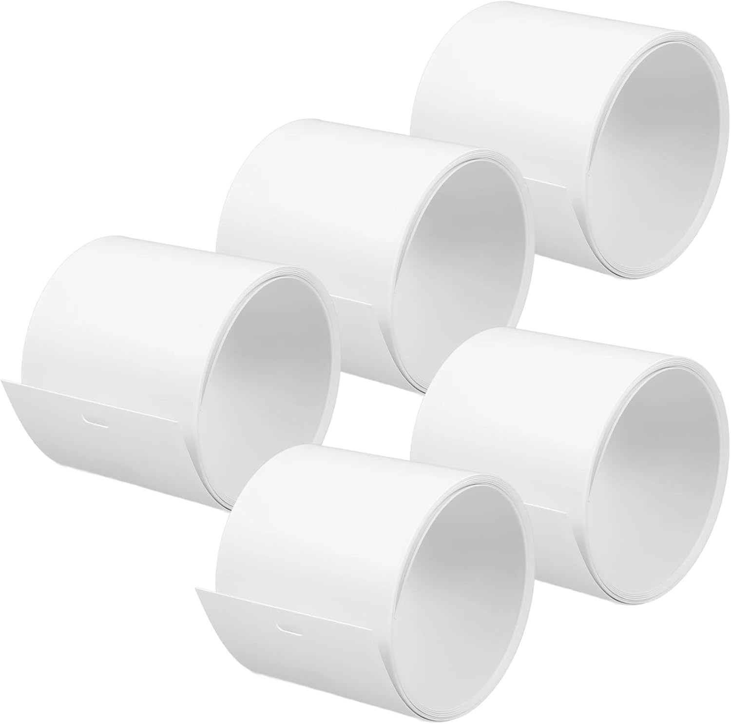 5 Pcs Vertical Blind Slats Replacement White PVC for Sliding Door Window Panels Apartment Home Office for Sliding Glass Door Patio Door Window