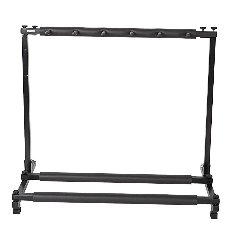 Deuxff Multi Guitar Rack Stand,Foldable Universal Display Guitar Rack,Portable Musical Instruments Guitar Holder for Band Stage Bass Acoustic Guitar (Black, 5 Holder)