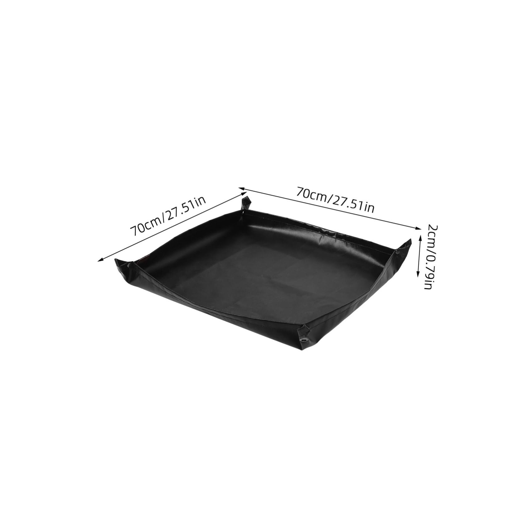Tapete de Silicona Negro para Parrilla Exterior Resistente al Calor | Protector para Madera y Fogatas, Fácil de Plegar y Limpiar, Uso en Cookout y Bbq