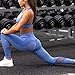 Fansu Conjunto Ropa Deportiva Mujer, Deportivos Entrenamiento Fitness Yoga Top y Pantalones Leggings Raya Lateral Set Chandal Estampada Running Pilates (S,Azul)