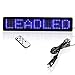 Leadleds 12 V auto LED Display programmabile con Messaggi a scorrimento e telecomando, Blue, 9 x 2 x 2/5 inches