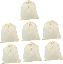 INOOMP 7pcs Gauze Filter Bag Mesh Strainer Coffee Filter Empty Potpourri Bags Muslin Bag Coffee Cheese Cloths Strainer Drawstring Strainer Soup Bag Drawstring Soup Bag Fabric Drawstring