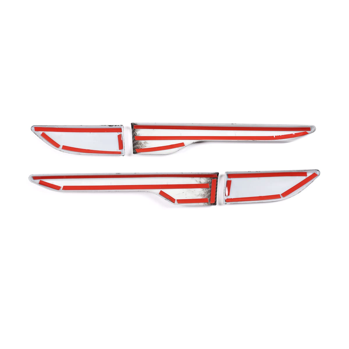 Rivestimento adesivo per bocchetta laterale dell'aria del parafango auto, accessori decorativi per Land Rover Range Rover Evoque 2012-2018 (Fibra di carbonio)