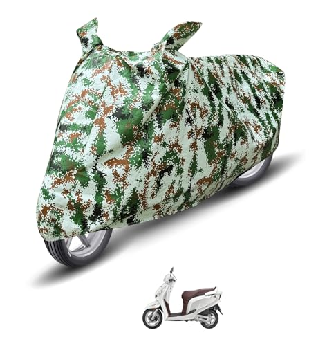 Image of Auto Hub Waterproof Scooty Cover Compatible with Aviator Dustproof, UV Protection Two Wheeler Scooty Aviator Cover - Forest
