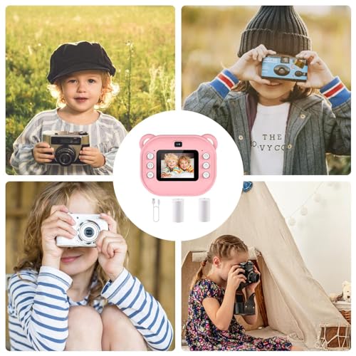 Câmera digital infantil, impressão instantânea da câmera | Câmeras instantâneas infantis 1080P com g